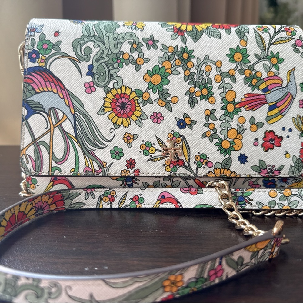 Tory Burch Multicolor Floral Crossbody Bag